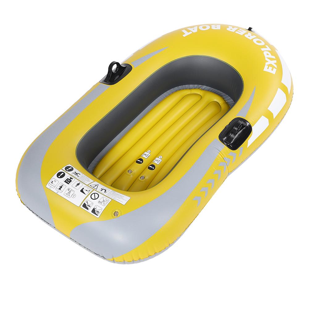 PVC Inflatable Kayak Canoe 1 Person Rowing Air Boat Fishing Drifting Diving