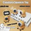 Cartoon Kawaii Capybara Pinch Toys Creative Funny Squeeze Relif Stress Doll Slow Rebound Super Soft Small Toy For Children Gift