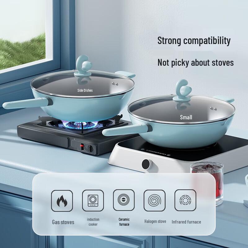 Zhang Xiaoquan 30cm Fish Pattern Non-stick Wok