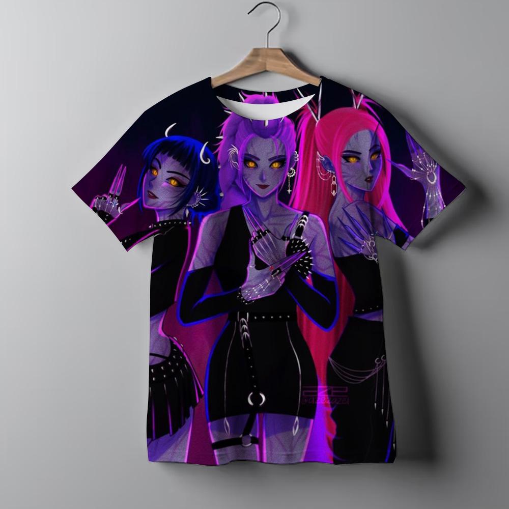 Gyermekruházat KPop Démonvadászok Rajongói Ajándékok Gyerek Póló Divatos Alkalmi Felsők 2025 Forró Film Puha Kislány Póló