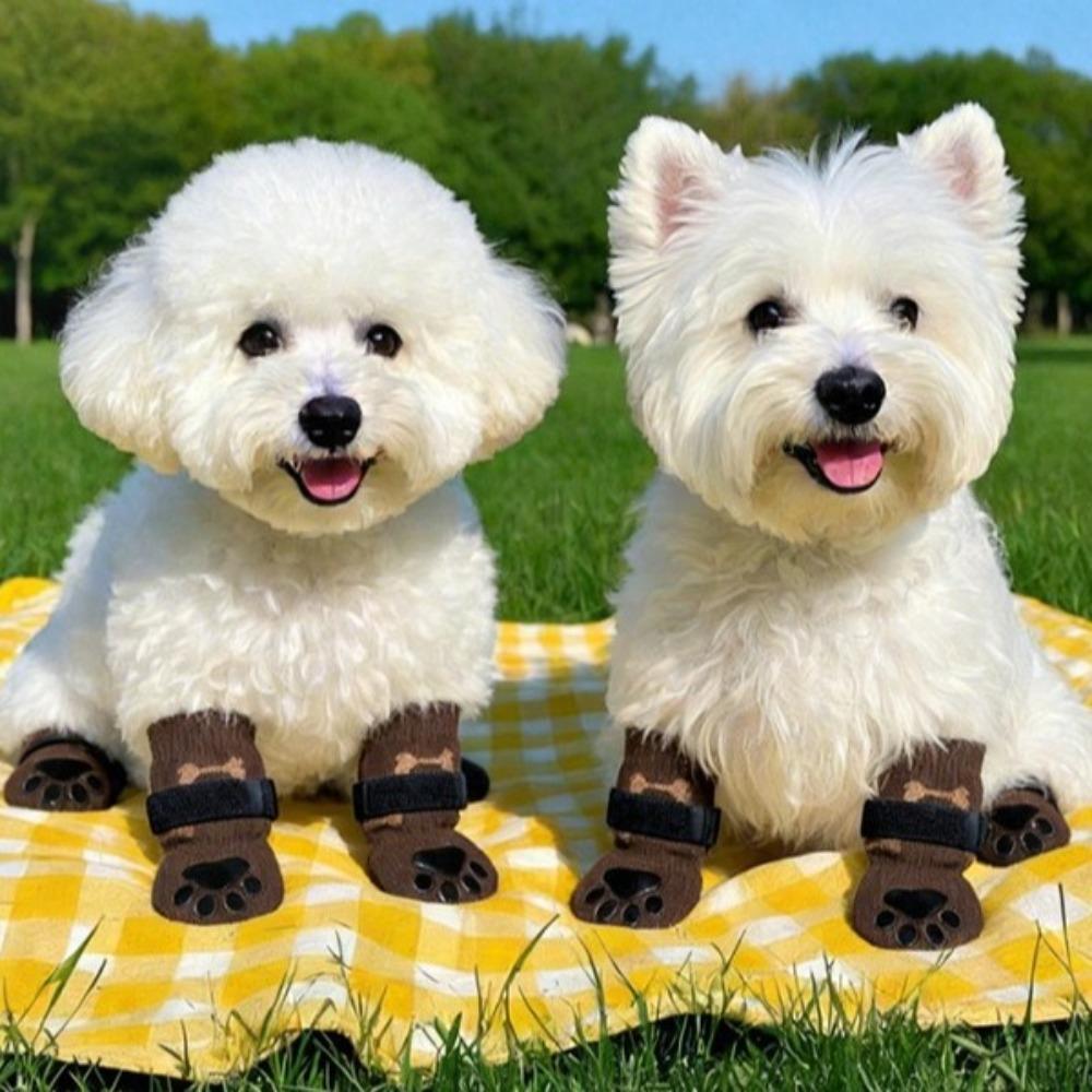 Schmutzabweisende rutschfeste Hundesocken Strapazierfähiger Pfotenschutz Gemütliche Hundepfotenabdeckungen Für den Außenbereich