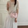 Mini Bucket Handbag for Women Fashionable Drawstring Tote Bag with Adjustable Shoulder Strap Casual Daily Use Bag