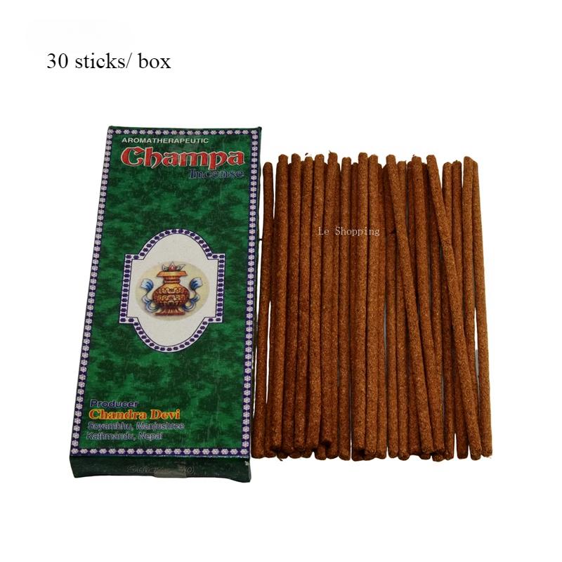 30sticks/Box Natural Stick Incense Nepalese Monkey Temple Tibetan Incense Sandalwood Jasmine  Indoor Air Purification Joss Stick