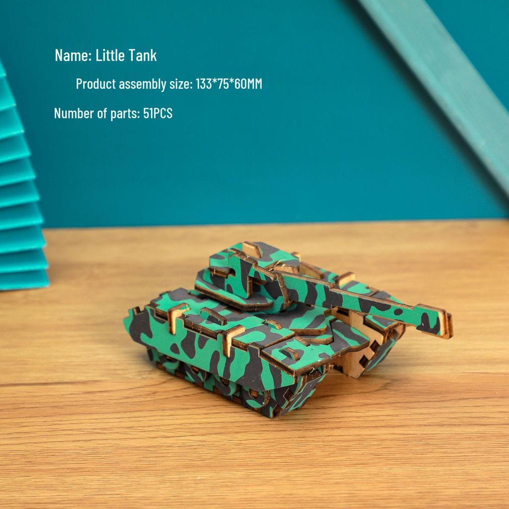 3D Wooden Fighter Bomber & Warship Puzzle Toy for Kids