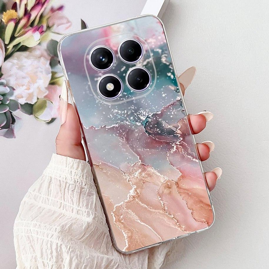 For Xiaomi Redmi Note 14 Pro Plus Case New Popular Flower Marble Soft Silicone Cover For Xiaomi Redmi Note 14 Pro Global Capinha