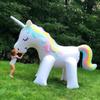 Piscina Gonfiabile Gigante Unicorno Estiva Giocattolo Spruzza Acqua Galleggiante Nuoto In Piedi Fontana Esterna Festa in Spiaggia Decorazioni Accessori