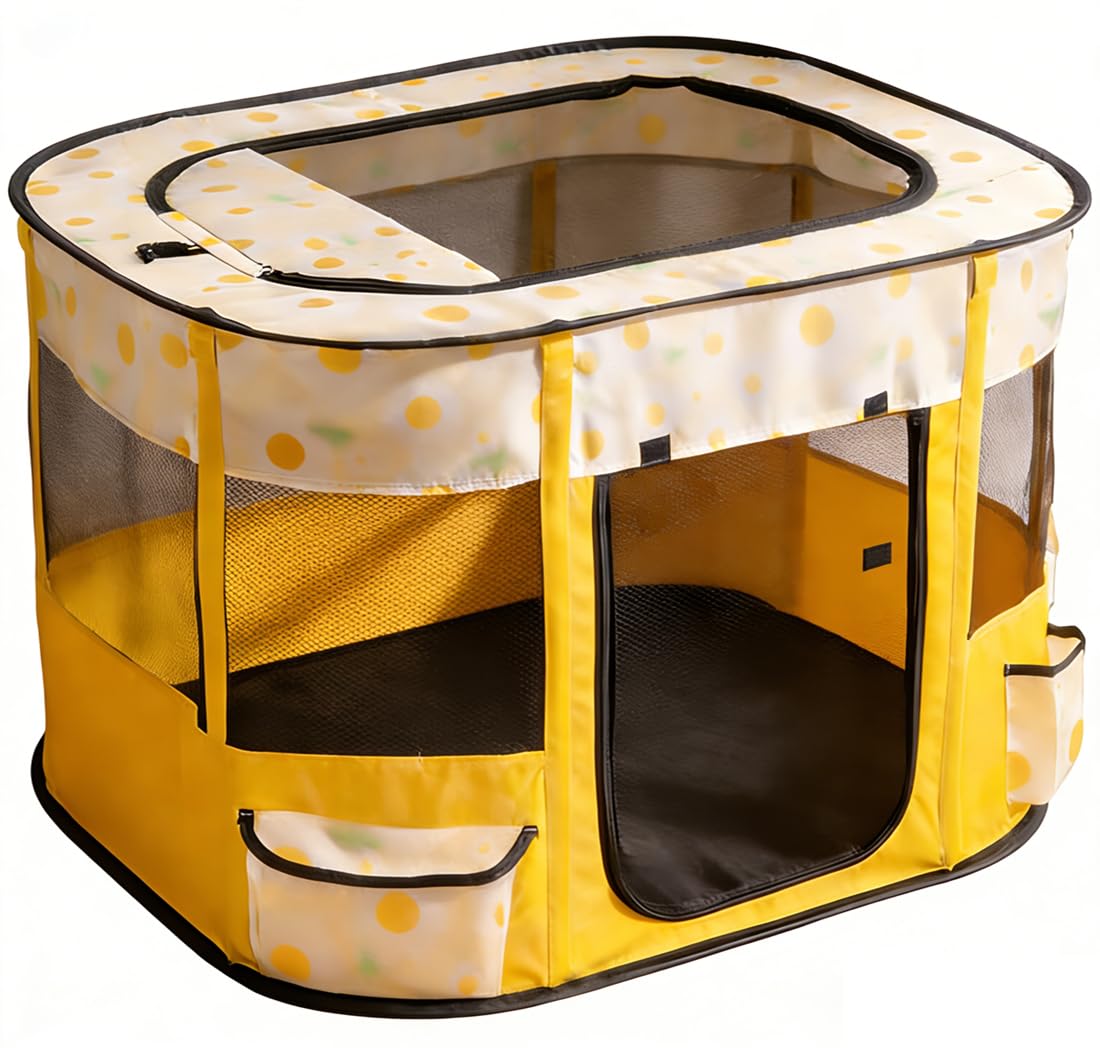 Floving Прямоугольный Складной для Животных Собака Домашняя Собака Складной Питомник Питомник Питомник, Игровой Манеж, Игровой Манеж, Игровой Манеж,