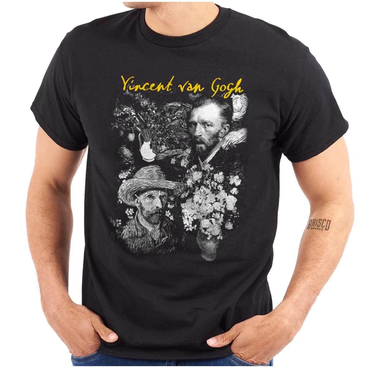 Vincent Van Gogh Modern Art Painting Collage Womens or Mens Crewneck T Shirt Tee XL