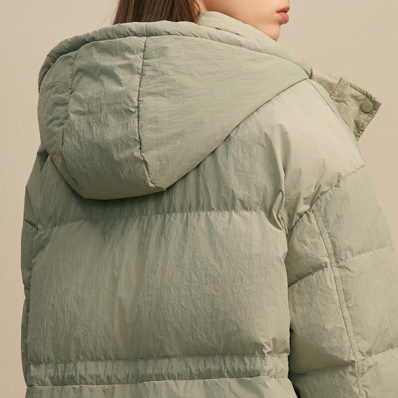 Elva' Island Women's Hooded Short Down Jacket