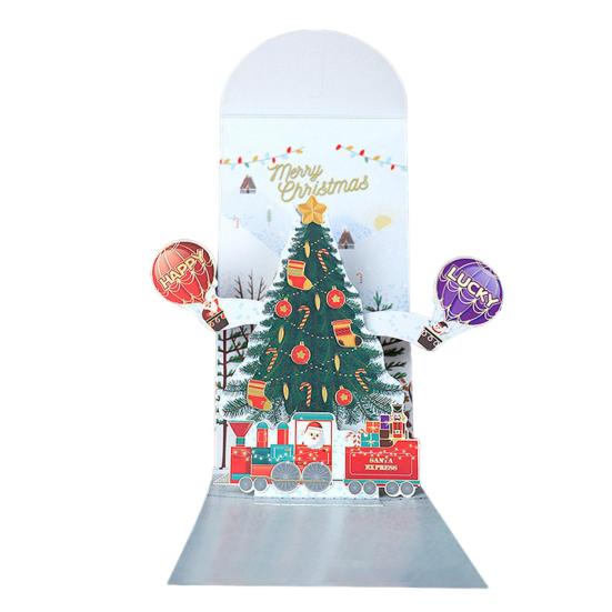 

Рождественские 3D красные конверты Merry Xmas поздравительные открытки Рождественская елка Снеговик Pop-up открытка для празднования праздника Christmas Tree