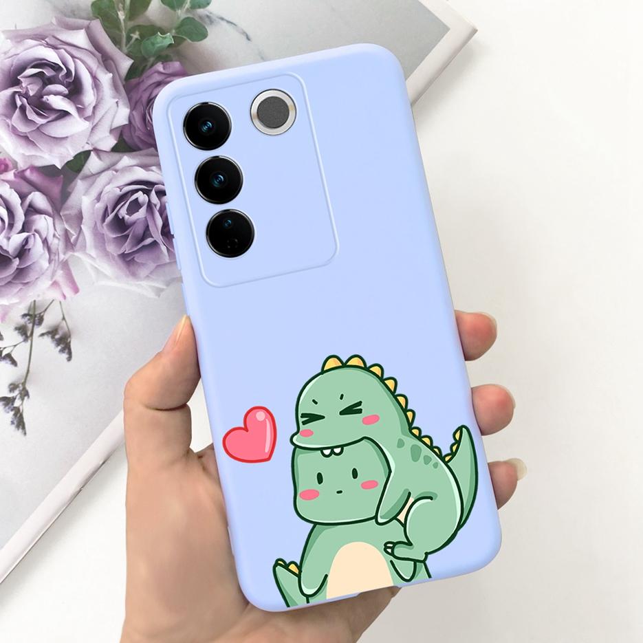 For Vivo V27 Case Vivo V27e V2237 Cute Fashion Painted Cover Soft Silicone Phone Case For Vivo V27 Pro V 27 V27e Back Cover Bags