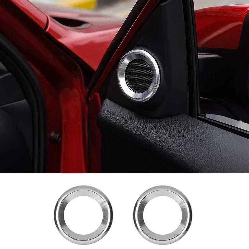 Stainless Steel Car Styling A Pillar Audio Speaker Ring Circle Frame Panel Cover Trim For Honda Civic 2016- Accord 2016 2017