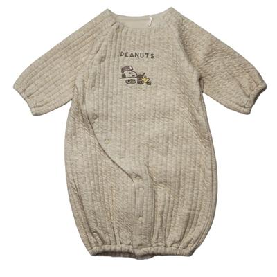 Takihyo Newborn Snoopy Quilted Baby Sizes Two-Way All-Piece Set, Design, Front-Opening, Dress, Coverall, Clothes, 50-70