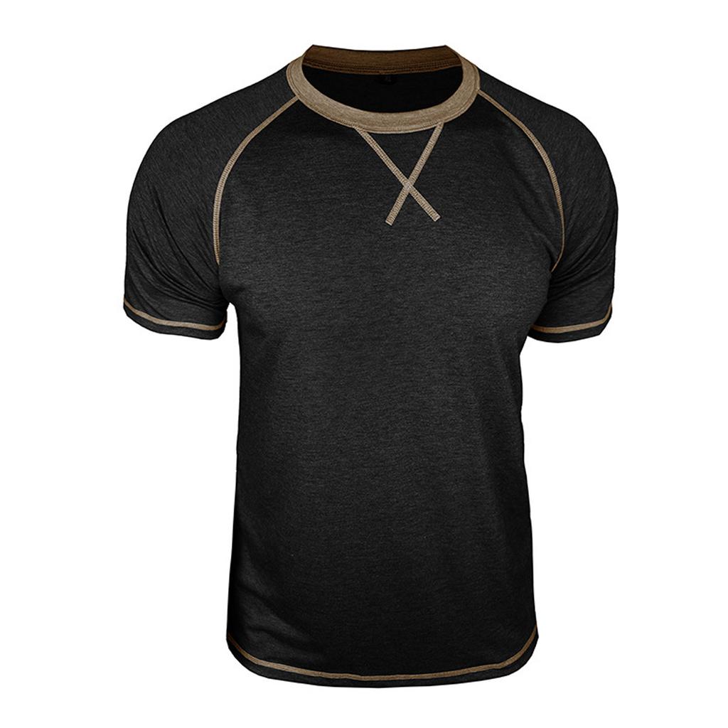 Mens T,Shirt Short Sleeve Cotton Shirts Casual Stylish Crewneck Shirts