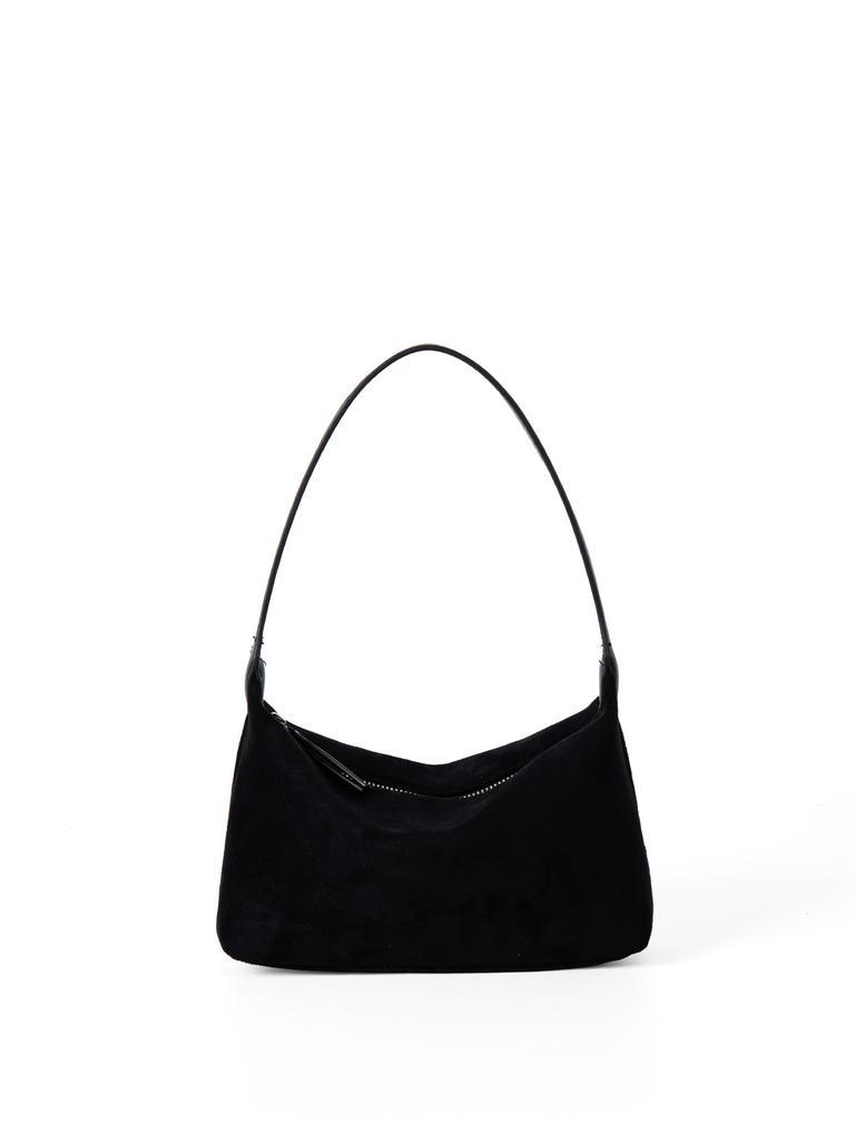 Underarm Bag for Women, Korean Version Suede Patchwork Design, High-end, Fashionable, Versatile, Hand-held Shoulder Bag for Women