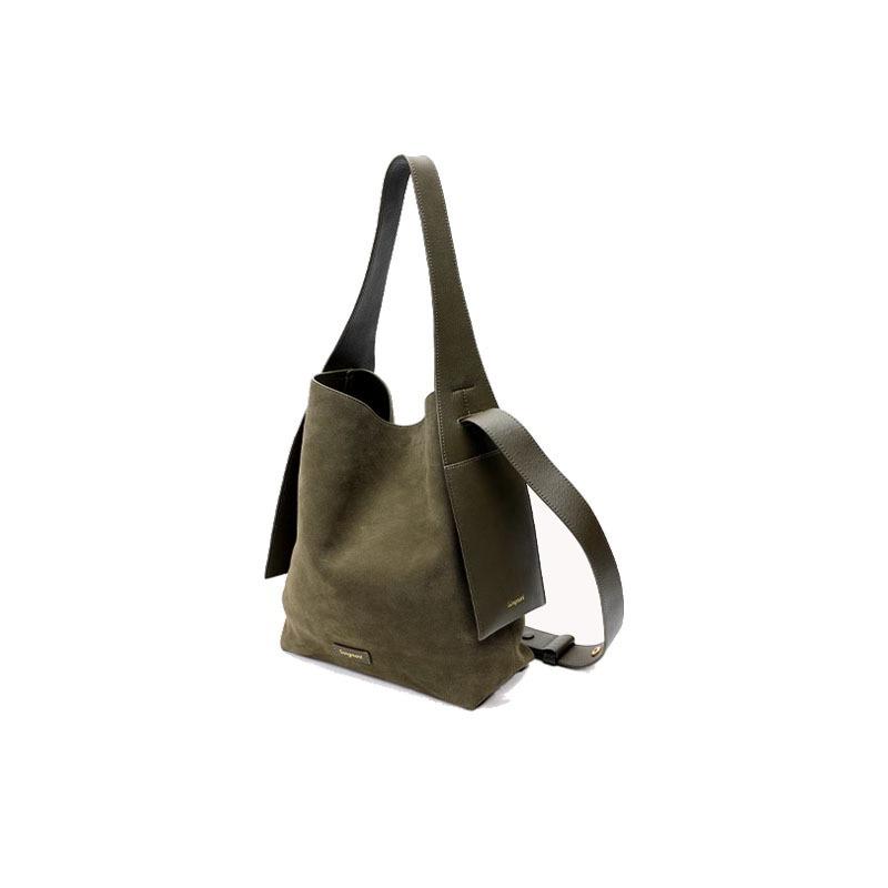 

Suede ear hanging large capacity tote bag casual lazy commuter shoulder messenger bag