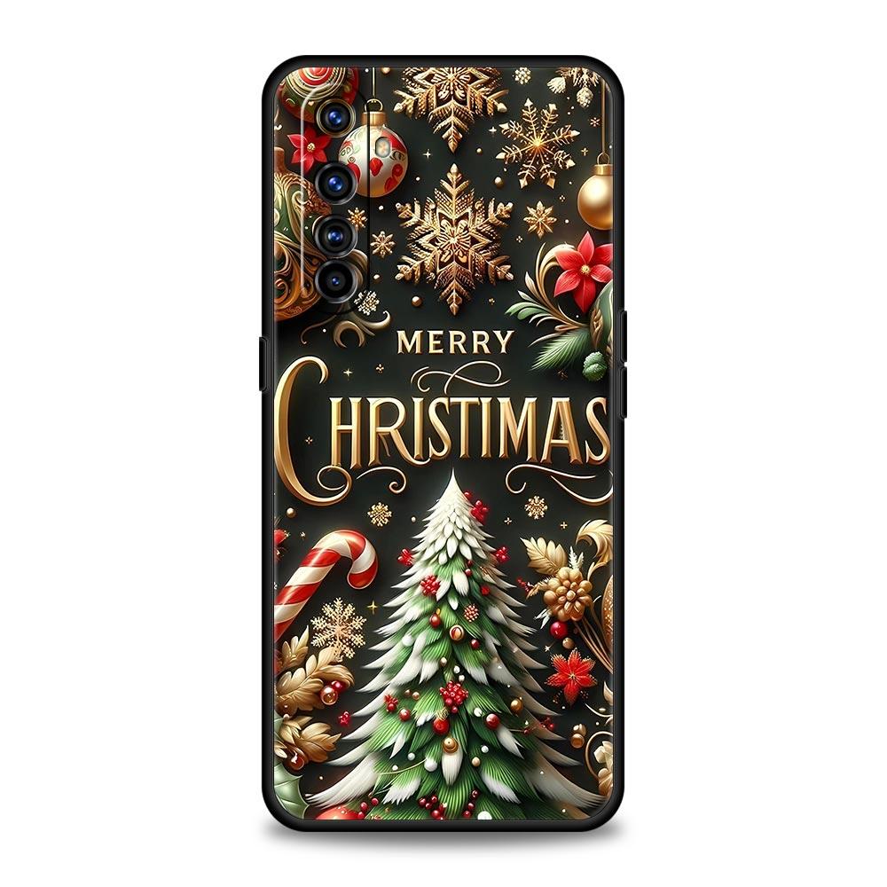 Merry Christmas Soft TPU For Realme 13 12 11 10 9 Pro Plus GT3 GT2 C21 C25 C35 C53 C55 C67 Pro 5G Phone Case Cover Fundas Capas