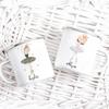 Personalisierte Ballerina-Tassen mit Namen, Individuelle Ballett-Tanz-Emaille-Tasse für heiße Schokolade, Saft, Tassen mit Henkel für Mädchen, Geburtstags-Kindergeschenke