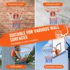 Basketball Rim, Wall Door Mounted Basketball Hoop, Heavy Duty Q235 Basketball Flex Rim Goal Replacement with Net, Standard 18" Indoor and Outdoor