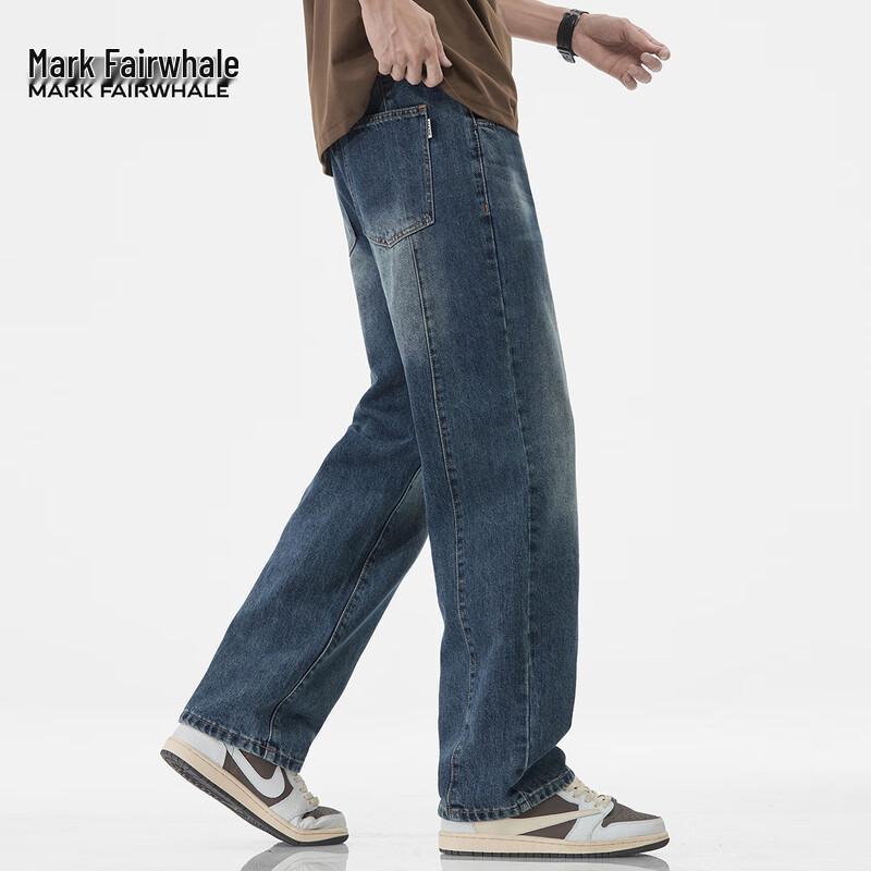 

Мужские джинсы прямого кроя широкие штанины свободного покроя Mark Fairwhale 38