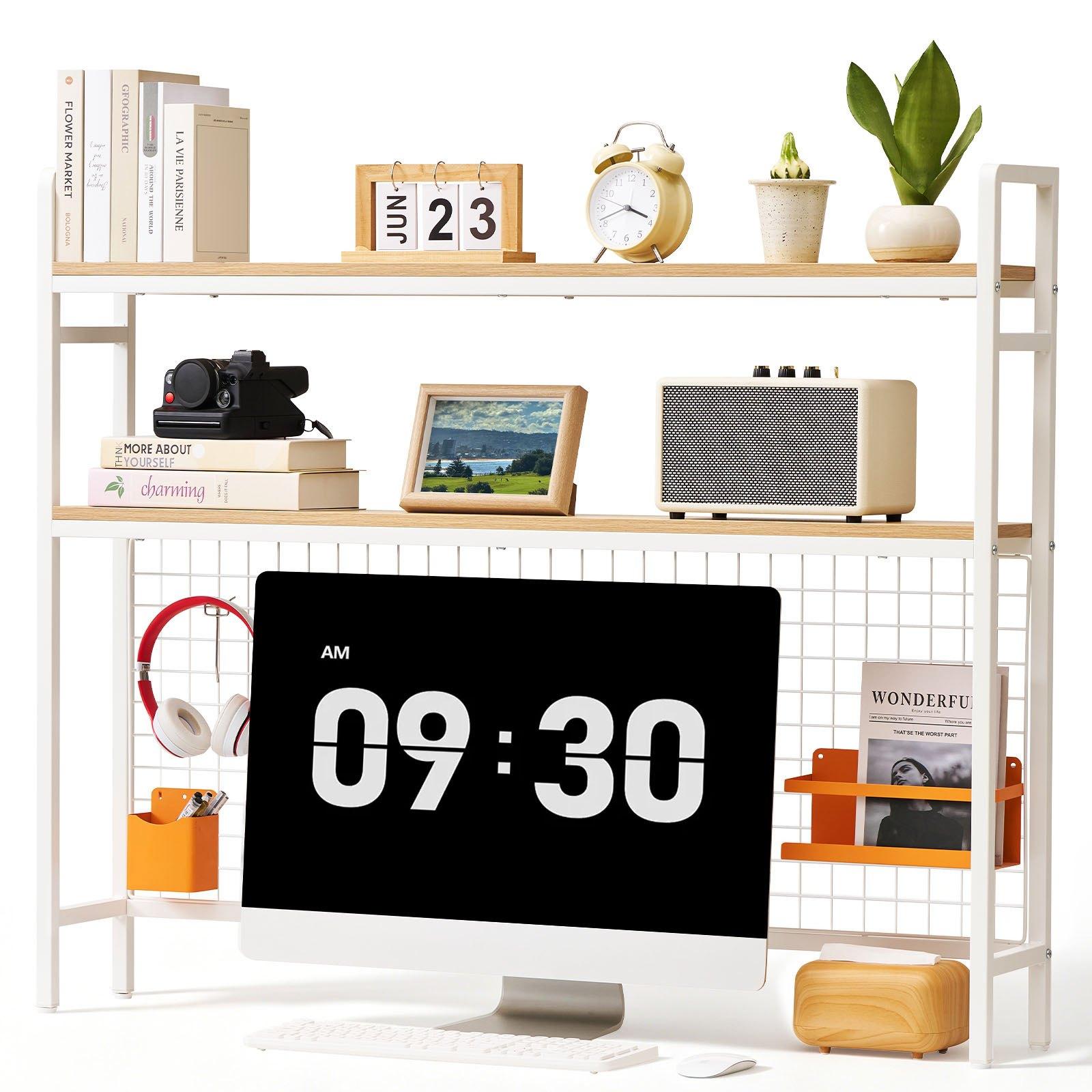 VEVOR Desktop Bookshelf 3-Tier Countertop Storage