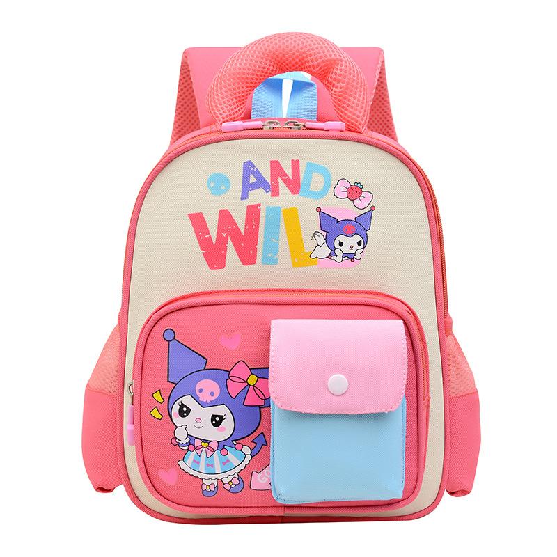 Kindergarten Primary School Students Schoolbag Going Out To Play Cartoon Animation Children Small Backpack Girls Boys Contrasting Backpack