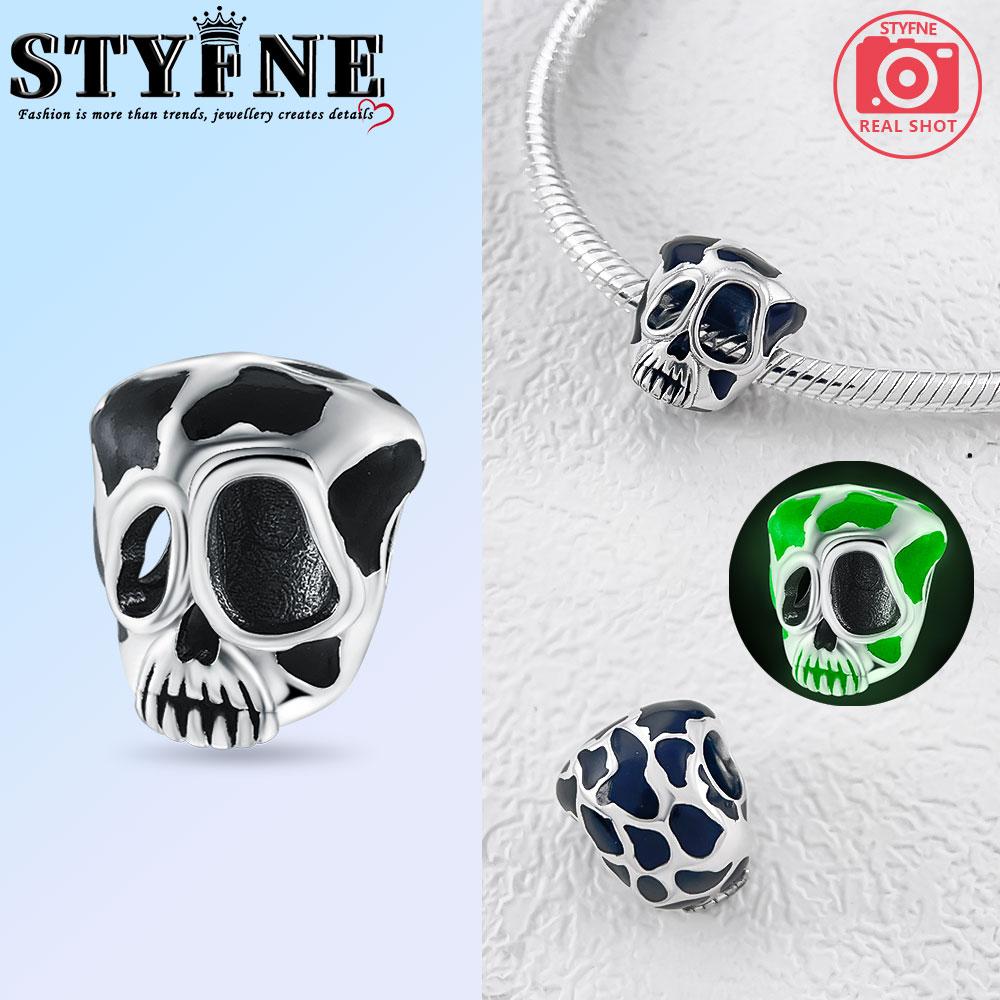 Copper Halloween Skeleton Evil Pumpkin Witch Hat Charms Beads Pendant For Original Bracelet Woman Girl Jewelry