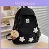 Stylish Unisex School Backpack With Water-resistant Nylon Fabric And Air Cushion Straps