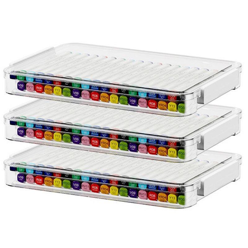 Transparent Dustproof Lego Toy Organizer Box for Children's Puzzles and Building Blocks - Large Capacity