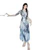 2025 Modern Chinese Qipao: Elegant Slim-Fit High Slit Dress for Summer & Autumn