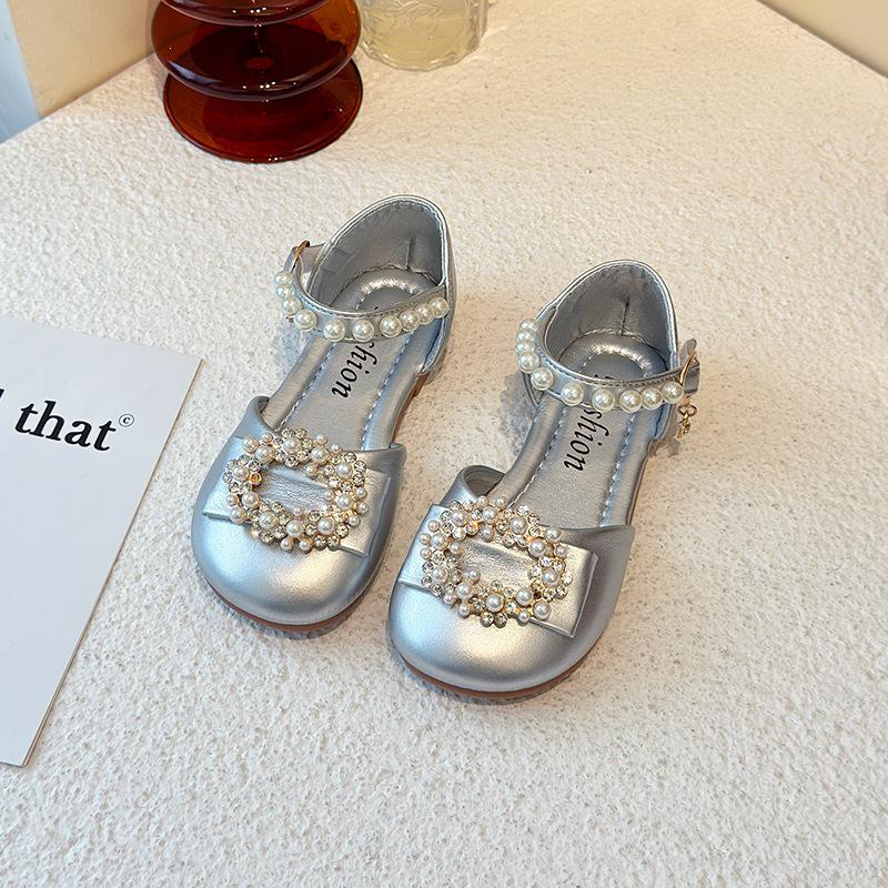 2026 Girls  Diamond Princess Sandals - Trendy Closed-Toe Summer Shoes for Little Girls 24