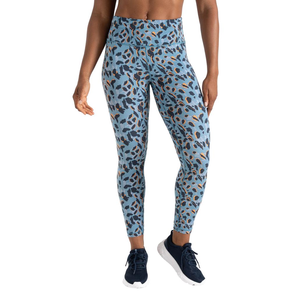 Dare 2B Leggings cu imprimeu leopard reciclați influenți pentru femei/doamne