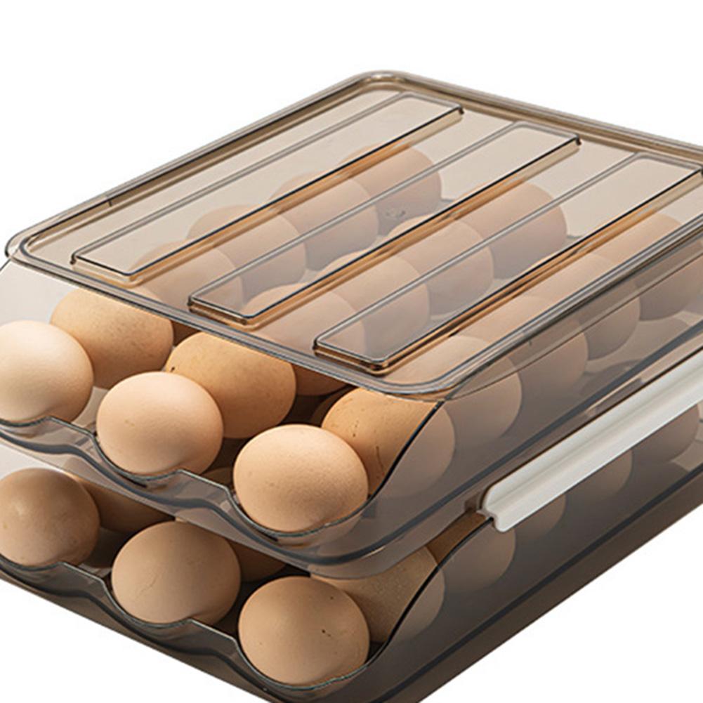 Household Egg Storage Box Drawer Fresh Refrigerator Egg Tray Holder (B) China Mainland
