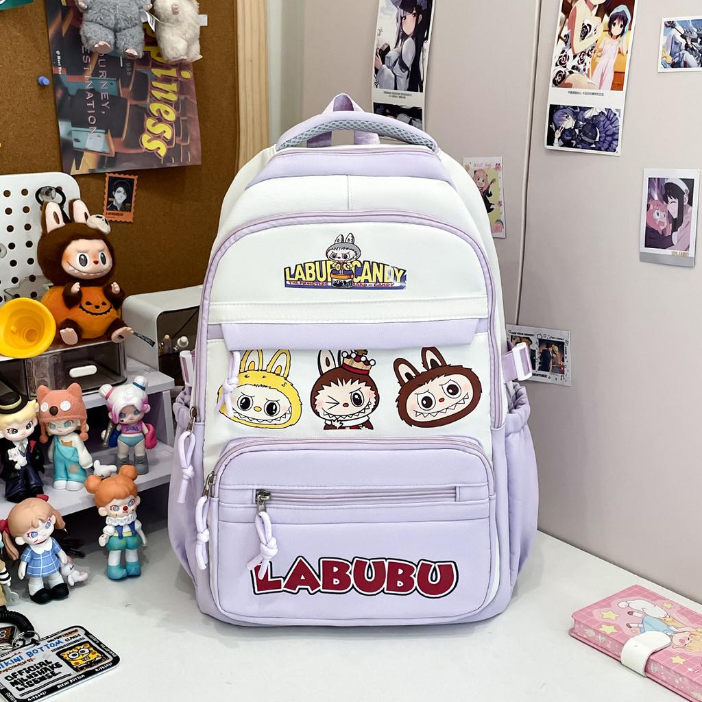 School Bag New Girls Backpack Large Capacity Lightweight Versatile Large Capacity Backpack Junior High School Students