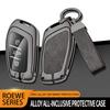 Leather Car Metal Key Case Cover For MG 4 2023 Mg4 Ev MG HS GT ZS EV ZX MG5 MG6 for Roewe RX3 RX5 RX8 ERX5 I6 I5