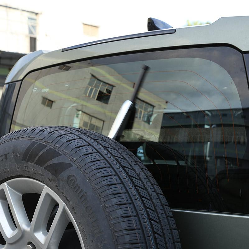 For Land Rover Defender 90 110 -22 ABS Car Rear Window Wiper Blade Cover Rear Windshield Wiper Trim Stickers Car