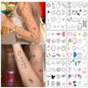 Lulu N Pick Sentimental Travel Mini Tattoo Sticker Cute Waterproof Friendship Couple Self-Tattoo 6-Piece Set 1 Pcs