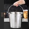 Stainless Steel Storage Bucket with Handle