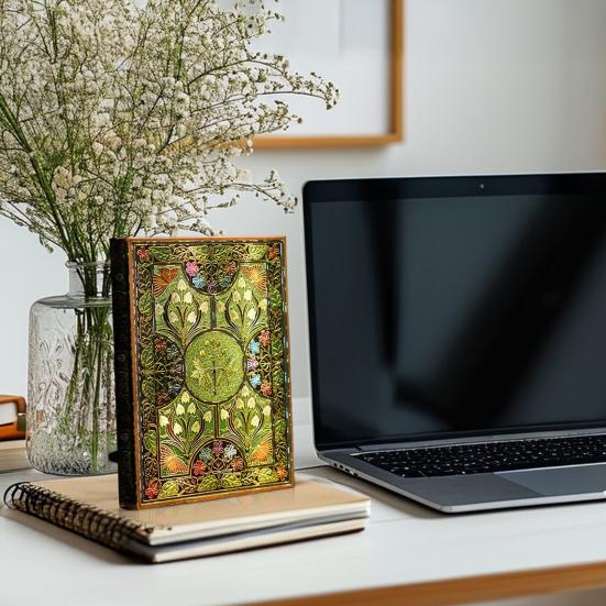 Whispering Blooms Vintage Notebook Creative Writing Journal Floral Design Writing Pad A5 Inspirational Diary for Students Writers