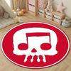 Playful Round Christmas Multicolor Rug Pad, Non-Slip Floor Mat for Kitchen