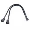 27cm 4-Pin PWM Splitter Adapter Gehäuselüfter für Computer CPU Stromkabel Lüfter