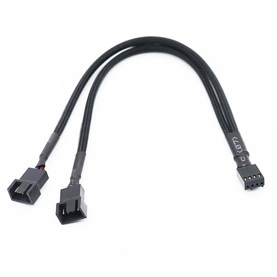 27cm 4-Pin PWM Splitter Adapter Gehäuselüfter für Computer CPU Stromkabel Lüfter