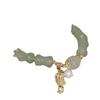 Qinggeyin Natural Aventurine and Hetian Jade Pearl Bracelet for Women, New Style, Light Luxury, Niche, High-end Feel