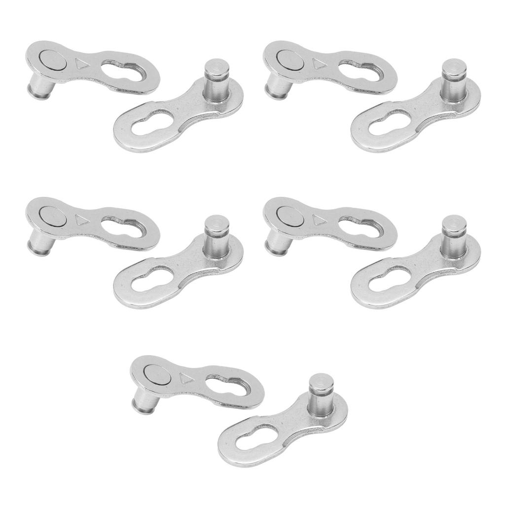 5pairs Bicycle Missing Link Rustproof Steel Quick Release Link Corrosion Resistant Easy Installation Bike Chain Link