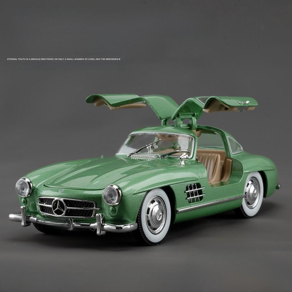 

Игрушечная машинка Mercedes Benz из сплава с открывающимися дверями и звуком, дизайн для подарка зелёный