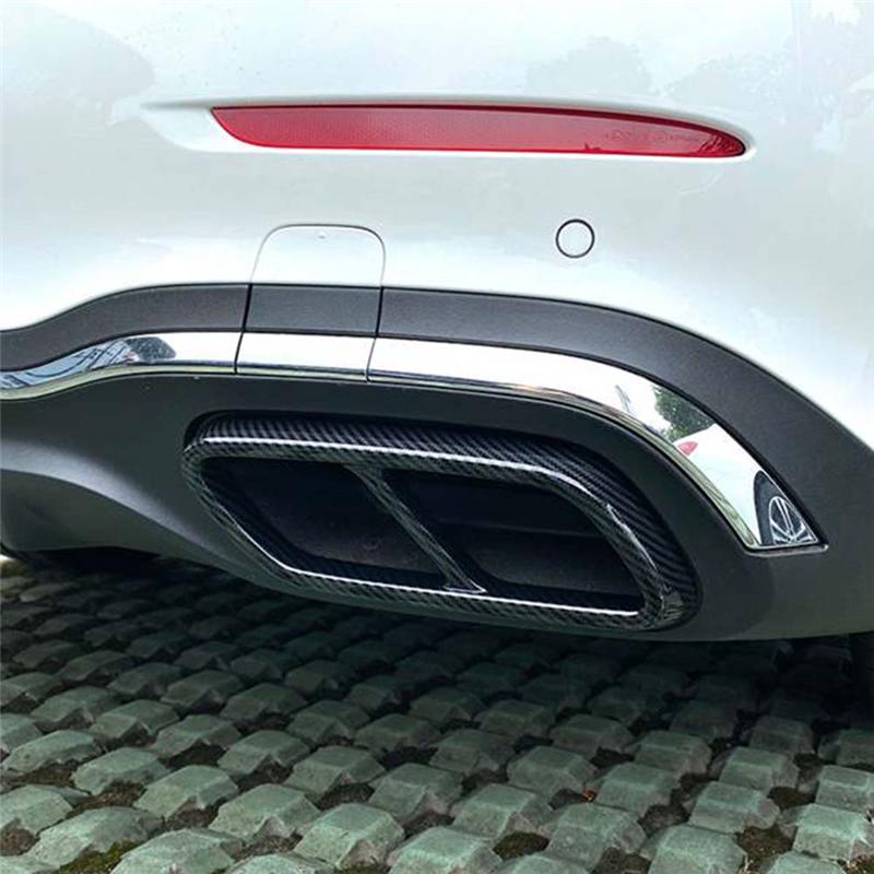Auspuffrohrabdeckung für Mercedes Benz C-Klasse W206 C200 C260 C300 2022+ Kohlefaser