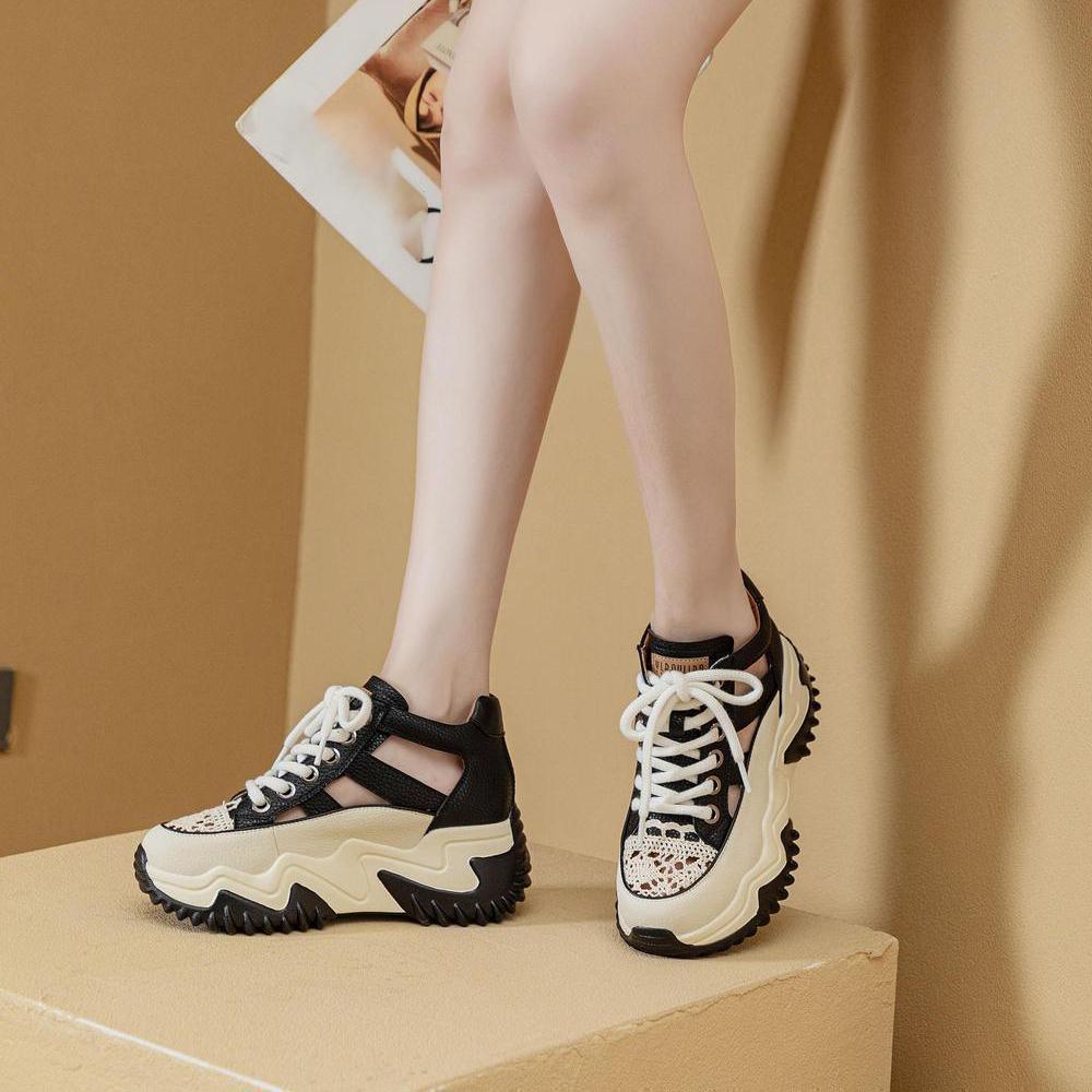 

Comfortable and Breathable Women s Sports Shoes Summer Mesh Hollow Breathable Thick Sole Anti Slip Women s Sandals 39EU/CN40 чорний