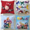 popular cartoon Oddbods Cushion Cover Soft & Easy-Wash Pillow Case – Versatile for Couch, Bed, Travel and Office