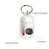 ABS Mini Keychain Multifunction Camping Compass Thermometer Outdoor Climbing Temperature Tester Survival Guiding Compass Tool