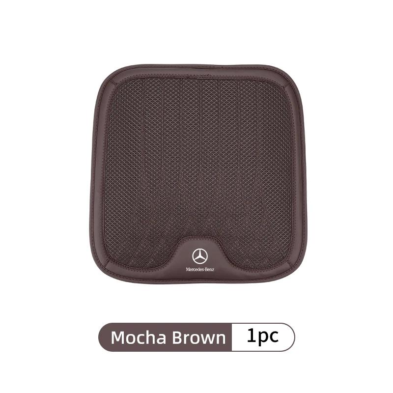 TCPDU1 Hot 2025 Ice Silk Car Rear Front Seat Backrest Cushion Non-Slip Pad For Mercedes Benz AMG A C E S G Class W201 W210 W108 W204 W2